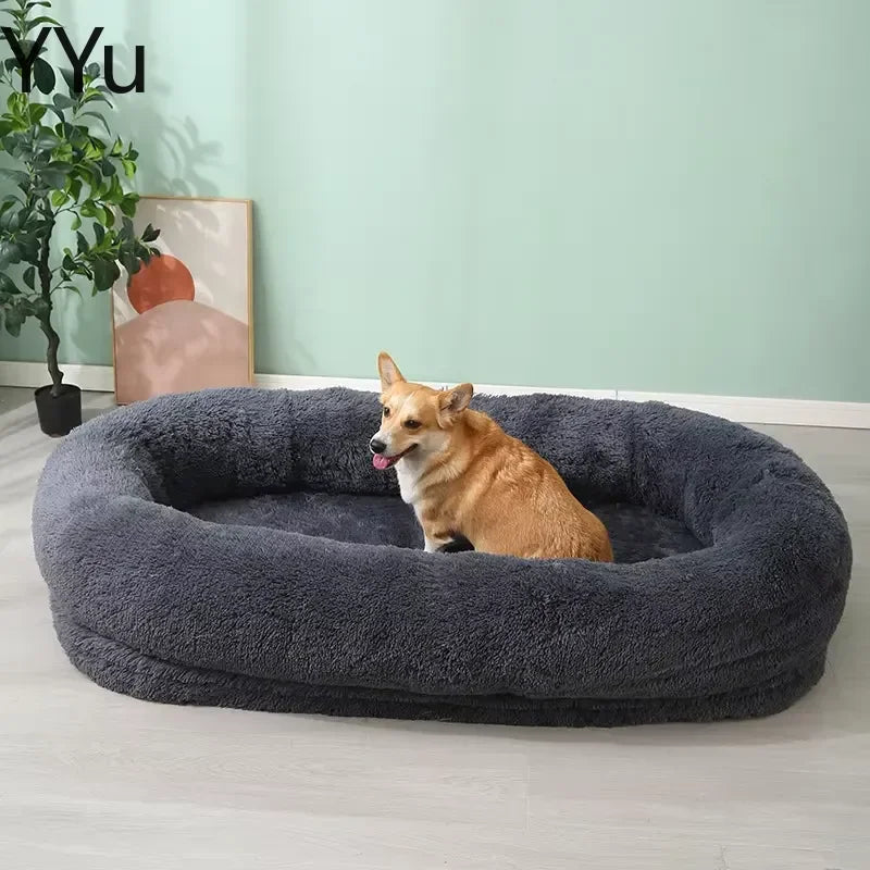 for Human Sized Large Dog Sofa Bed All Winter Warm Washable Detachable Pet Sleeping Cushion for Pets Furniture Orthopedic