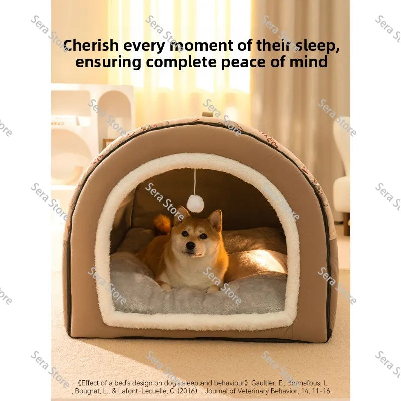 Hot Winter Warm Dog Removable Pet Dog Bed Cozy Pet Nest for Small Medium Dogs Cats Sleeping Bed Comfortable Pet House Supplies