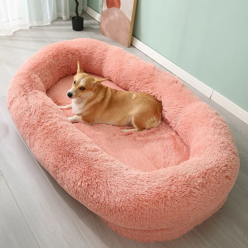 for Human Sized Large Dog Sofa Bed All Winter Warm Washable Detachable Pet Sleeping Cushion for Pets Furniture Orthopedic