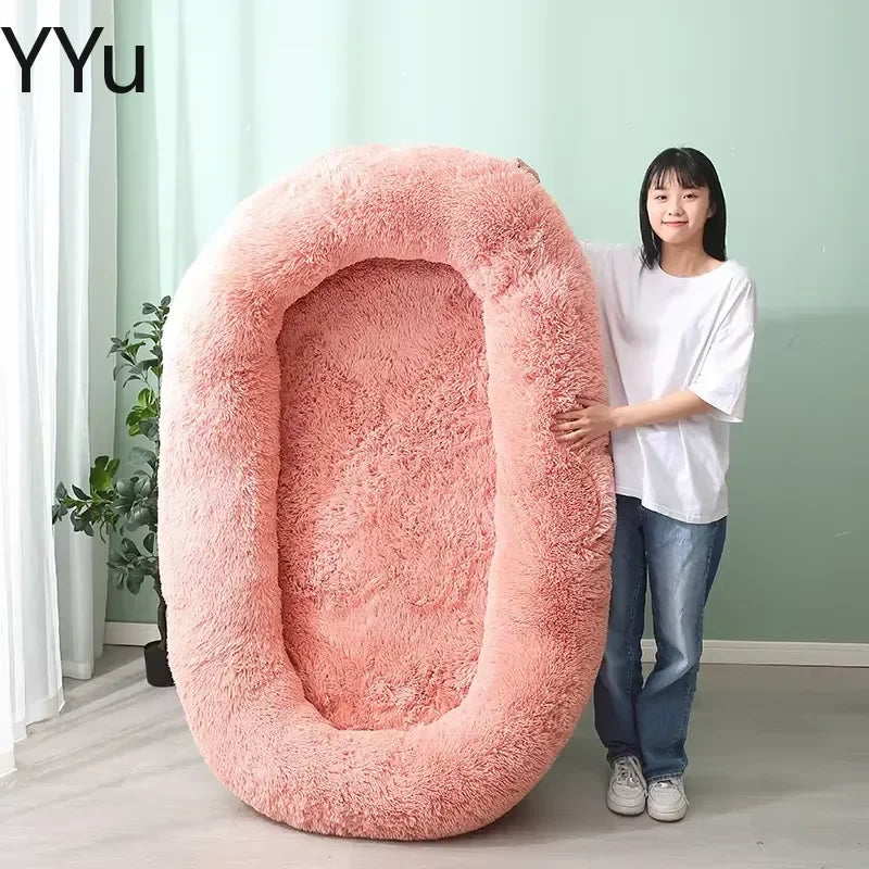for Human Sized Large Dog Sofa Bed All Winter Warm Washable Detachable Pet Sleeping Cushion for Pets Furniture Orthopedic