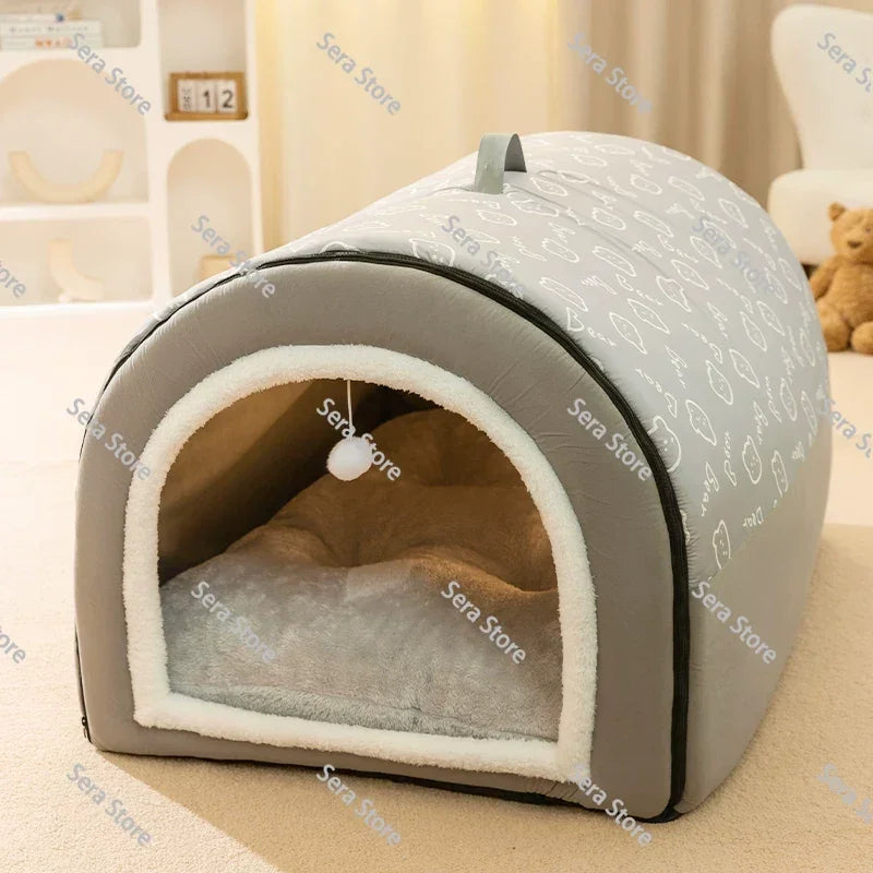 Hot Winter Warm Dog Removable Pet Dog Bed Cozy Pet Nest for Small Medium Dogs Cats Sleeping Bed Comfortable Pet House Supplies