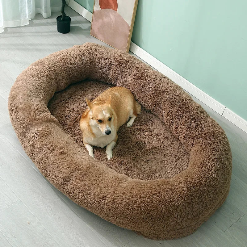 for Human Sized Large Dog Sofa Bed All Winter Warm Washable Detachable Pet Sleeping Cushion for Pets Furniture Orthopedic