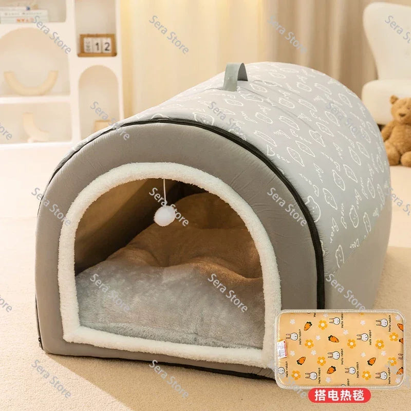Hot Winter Warm Dog Removable Pet Dog Bed Cozy Pet Nest for Small Medium Dogs Cats Sleeping Bed Comfortable Pet House Supplies