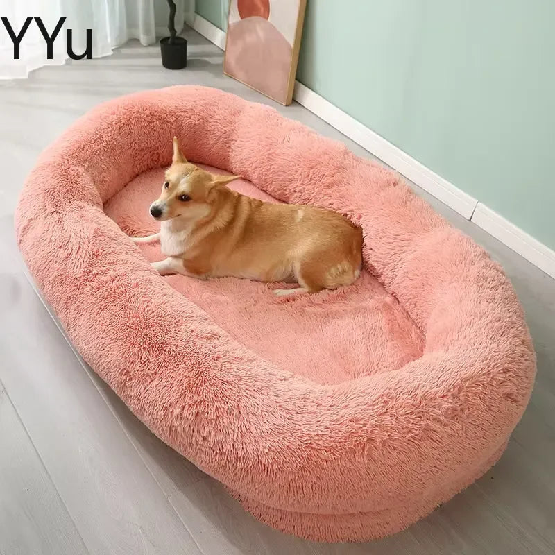 for Human Sized Large Dog Sofa Bed All Winter Warm Washable Detachable Pet Sleeping Cushion for Pets Furniture Orthopedic