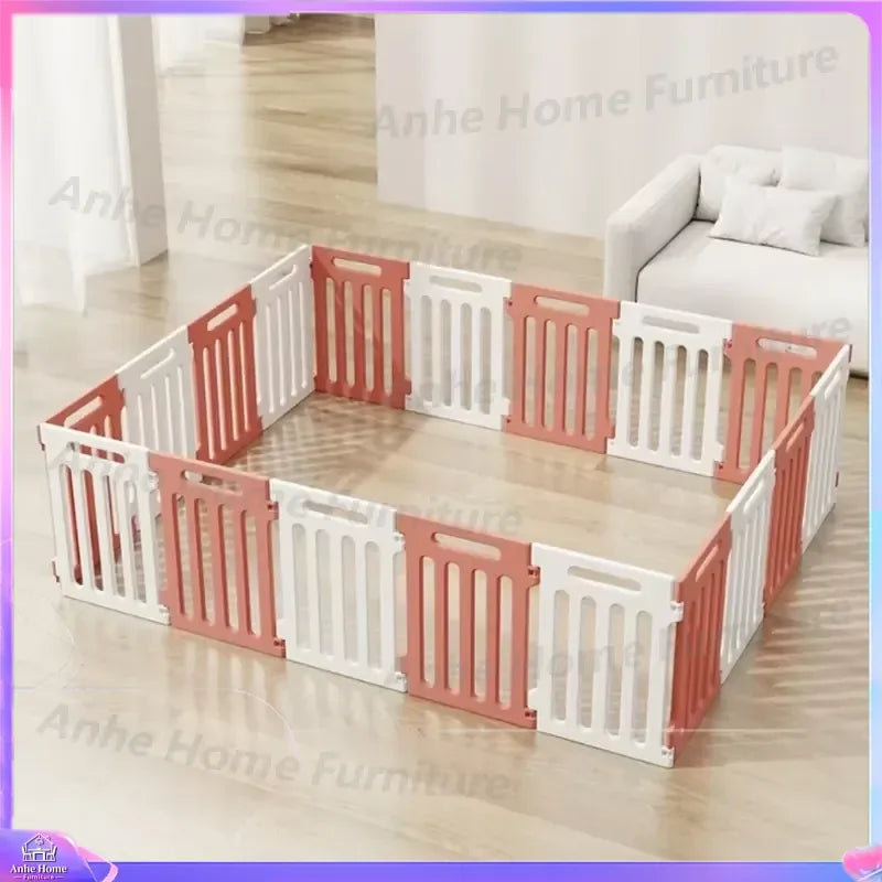 Portable Pet Indoor Isolation Fence Small Dog Cage Puppy Barrier Plastic Playpen 50cm Height Household Dog Fence Pet Products