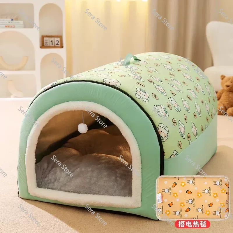 Hot Winter Warm Dog Removable Pet Dog Bed Cozy Pet Nest for Small Medium Dogs Cats Sleeping Bed Comfortable Pet House Supplies