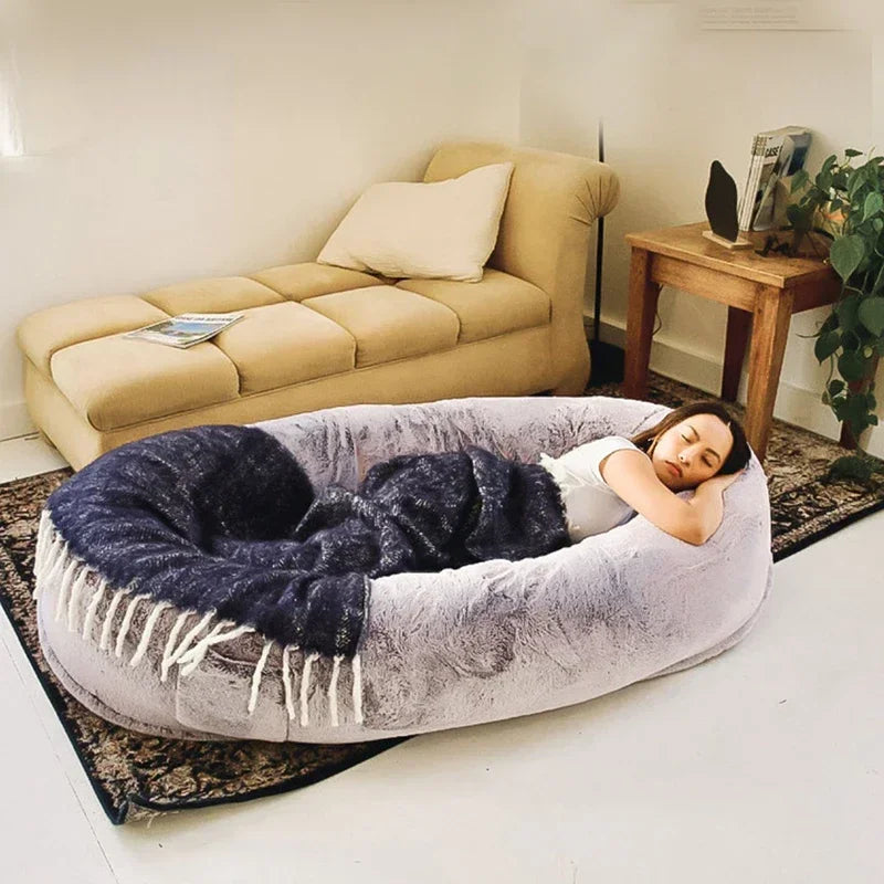 Nordic Comfy Lounge Lazy Couch Puffs Floor Sleeper Big Pouf Geant Furniture Home Kennel Modern Soft Bed Bean Bag Dog Adults