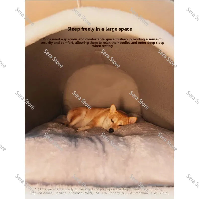 Hot Winter Warm Dog Removable Pet Dog Bed Cozy Pet Nest for Small Medium Dogs Cats Sleeping Bed Comfortable Pet House Supplies