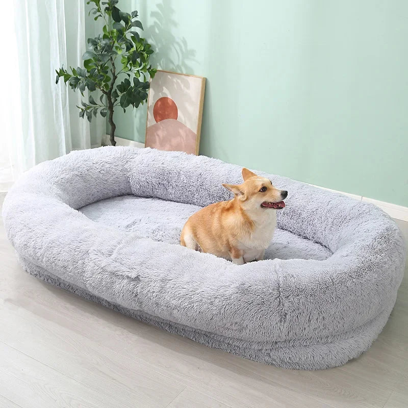 for Human Sized Large Dog Sofa Bed All Winter Warm Washable Detachable Pet Sleeping Cushion for Pets Furniture Orthopedic