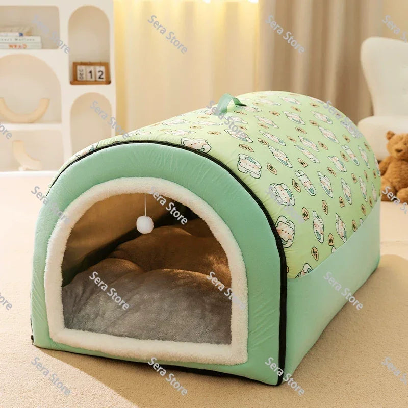 Hot Winter Warm Dog Removable Pet Dog Bed Cozy Pet Nest for Small Medium Dogs Cats Sleeping Bed Comfortable Pet House Supplies
