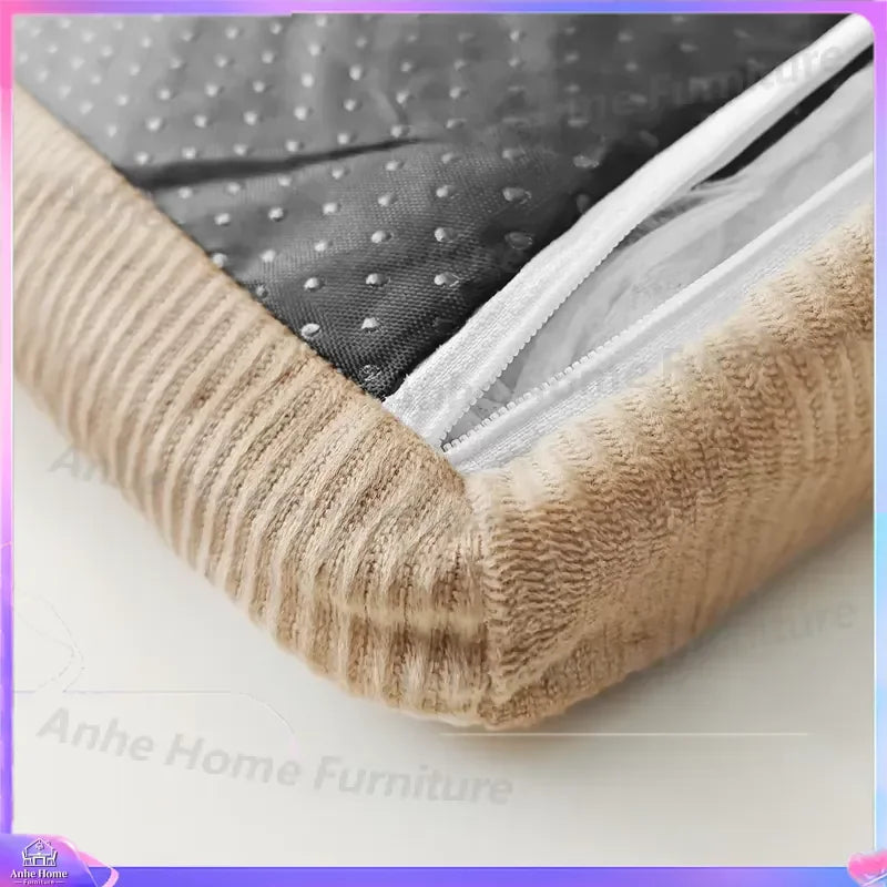 XL Large Luxury Plush Orthopedic Dog Bed Cat Sofa with Removable Cover Non Slip Base Pet Furniture Comfortable Washable