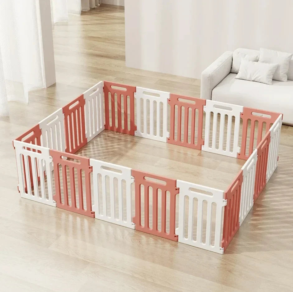 Portable Pet Indoor Isolation Fence Small Dog Cage Puppy Barrier Plastic Playpen 50cm Height Household Dog Fence Pet Products