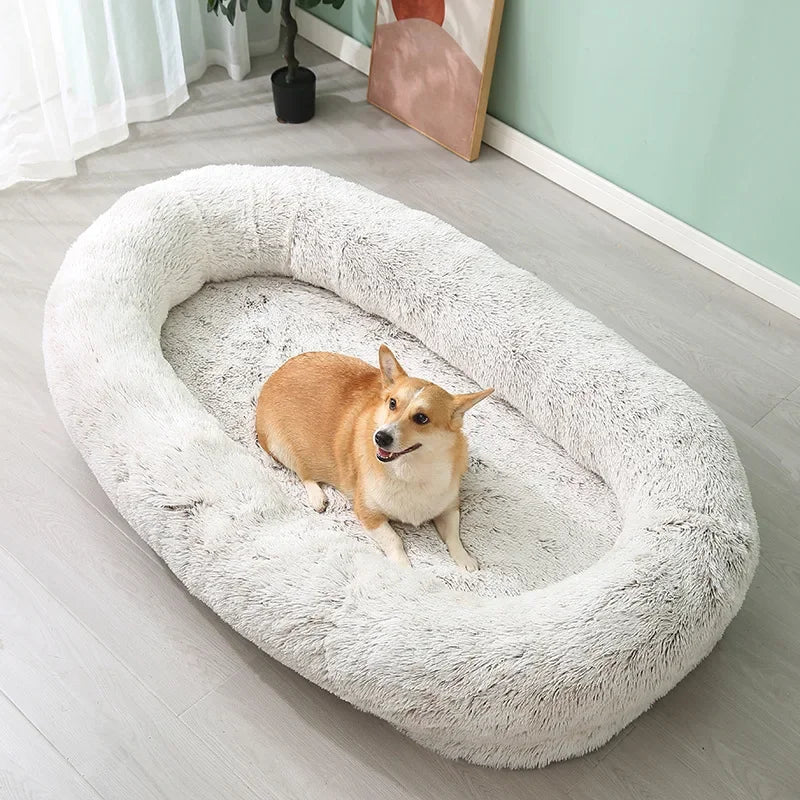 for Human Sized Large Dog Sofa Bed All Winter Warm Washable Detachable Pet Sleeping Cushion for Pets Furniture Orthopedic