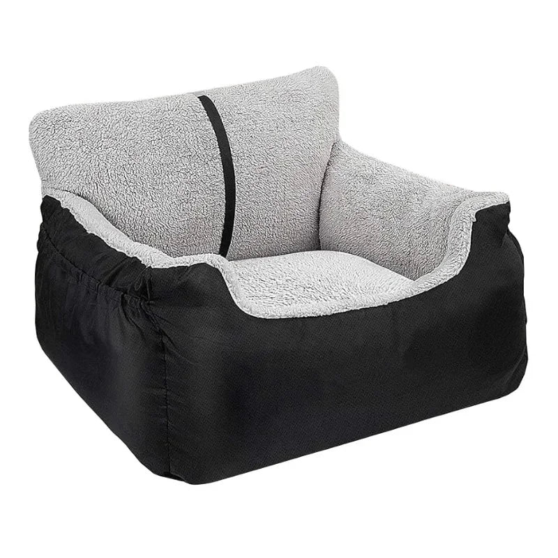 Small cat and dog anti-splashing car seat PP cotton portable removable and washable pet travel bed nest