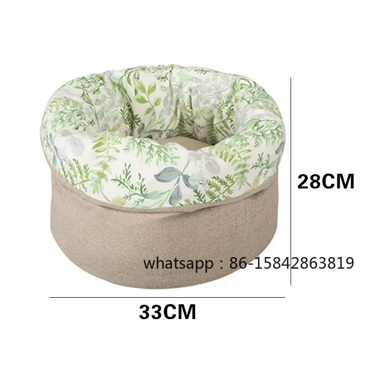 Manufacturer Wholesale Natural Barrel Portable Dog Cat Back Bed